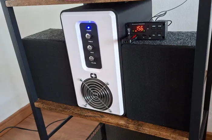 Som Bluetooth MP3 Player FM controle remoto 