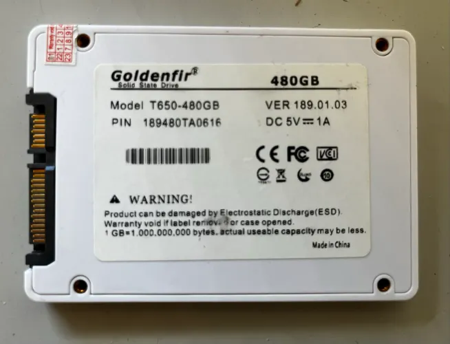 SSD 480GB | Funcionando