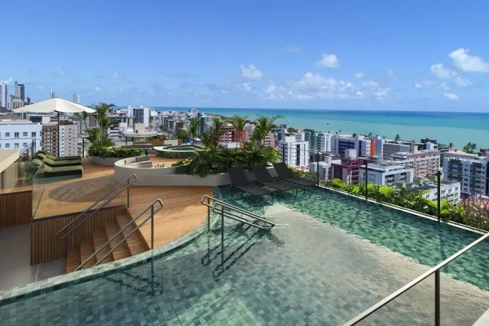 Apartamento à venda, 1 quarto, 1 suíte, Cabo Branco - João Pessoa/PB