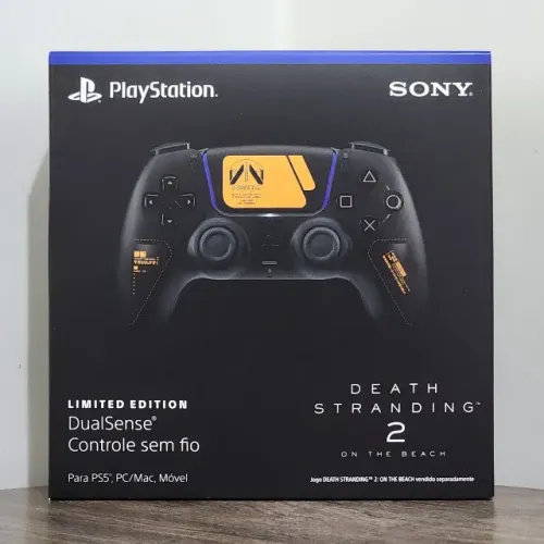 Controle DualSense PS5 Death Stranding 2 Edição Limitada de Colecionador - Novo e Lacrado
