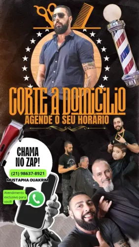 Corte cabelo e barba a domicílio 