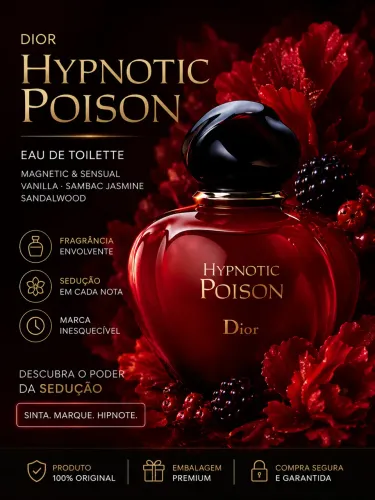 Perfume Dior Hypnotic Poison Eau de Toilette Feminino 100ml - Original