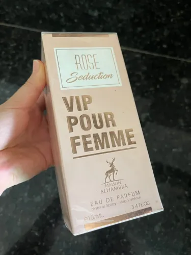Perfume Árabe Maison Alhambra Rose Seduction VIP Pour Femme 100ml EDP - Novo Lacrado