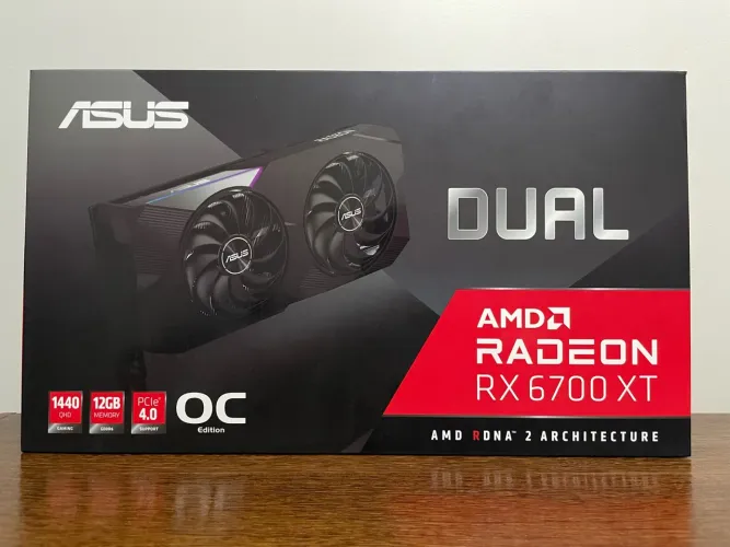 Placa de Vídeo ASUS Dual RX 6700 XT 12GB GDDR6