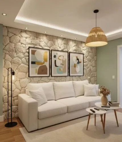 Pedras de gesso rústica