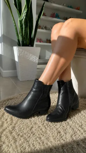Bota cano curto