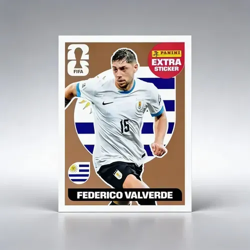 Figurinha Legend Extra Sticker Federico Valverde Copa do Mundo 2026 Panini Origina