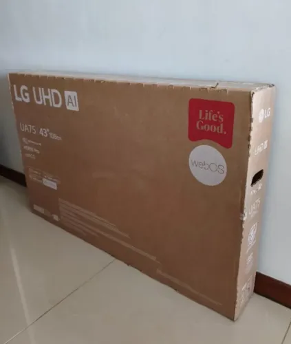 Smart Tv LG 43pol 4k - NOVA - LACRADA - NF - GARANTIA