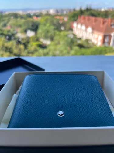 Carteira Montblanc (Cyprus Blue)