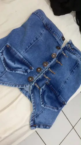 Cropped jeans azul ( 40 reais )