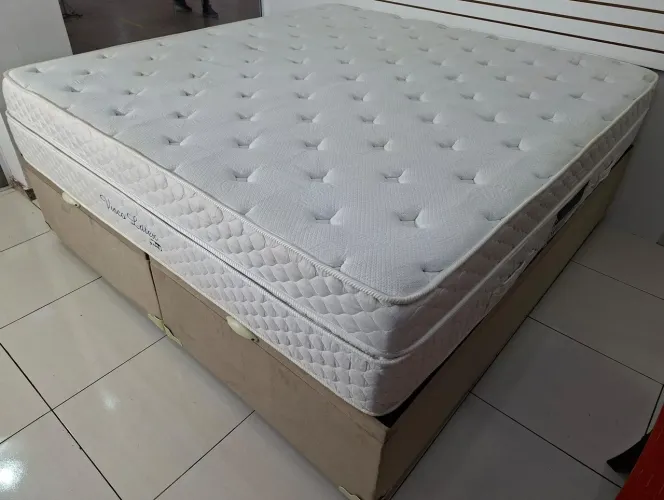 Cama King Size Baú, Mannes, PREMIUM - ENTREGA GRÁTIS