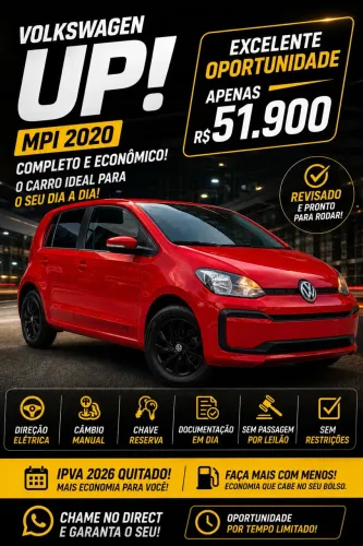 Volkswagen Up! 1.0 Total Flex 12V 5P 2020