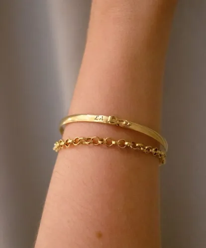Bracelete ouro 18k feminino