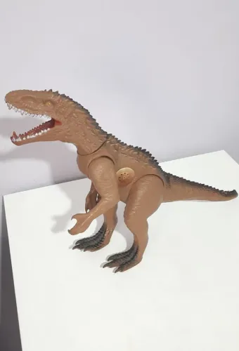 Dinossauro Adijomar Grande Articulado com Som Brinquedo Carnívoro 40cm Original