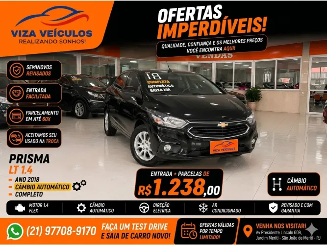 Chevrolet Prisma Sed. LT 1.4 8V Flexpower 4P Aut. 2018