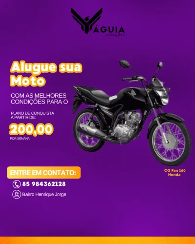 ALUGUEL de moto com INTENSÃO DE COMPRA