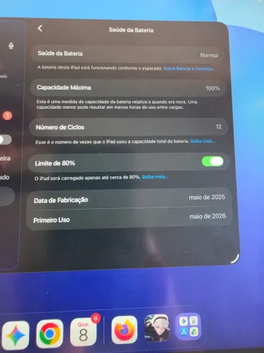 iPad Air M3 13" Estelar - Impecável (Garantia Apple Maio/2027 + NF Amazon) + Case ESR