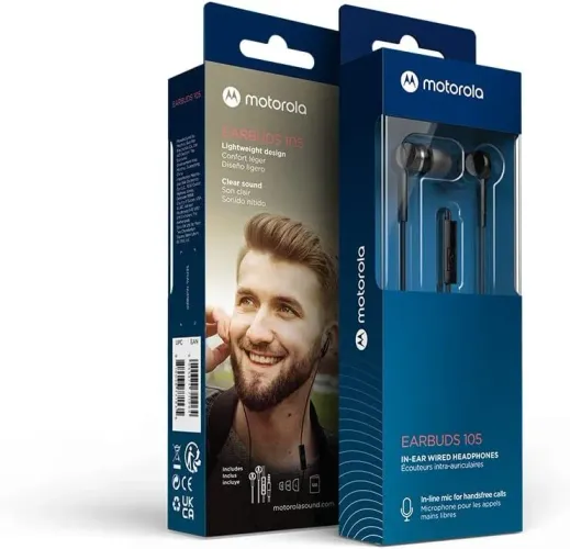 Fone De Ouvido Motorola Earbuds 105 Original Lacrado!