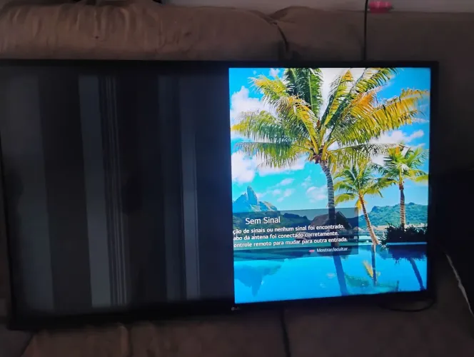 Tv LG 43 polegadas com defeito 