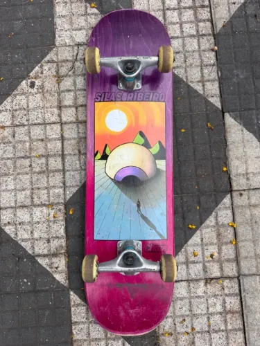 Skate roda moska ssmm,rolamento red bones