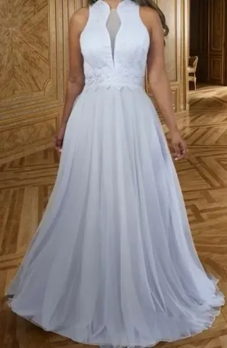 Vestido longo de noiva 