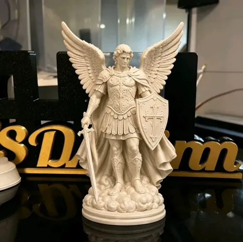 São Miguel Arcanjo - Escultura Religiosa do Arcanjo Protetor