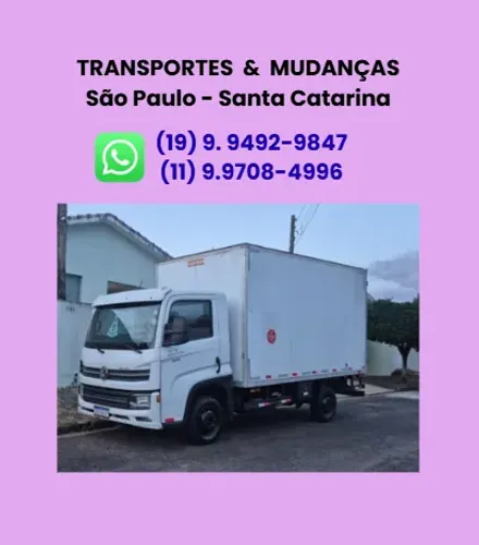 Mudanças e Fretes Interior de São Paulo - Brasil.