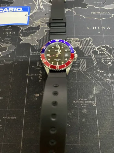 RELÓGIO CASIO DURO PEPSI 38 MM - ORIGINAL 