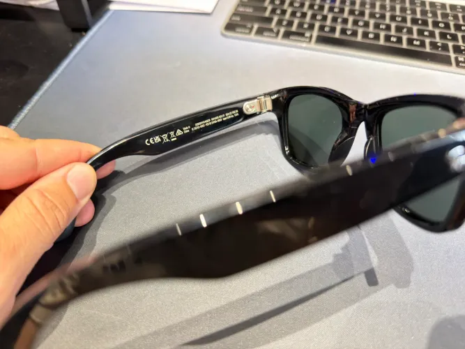 ray ban meta Wayfarer Preto brilhante g15