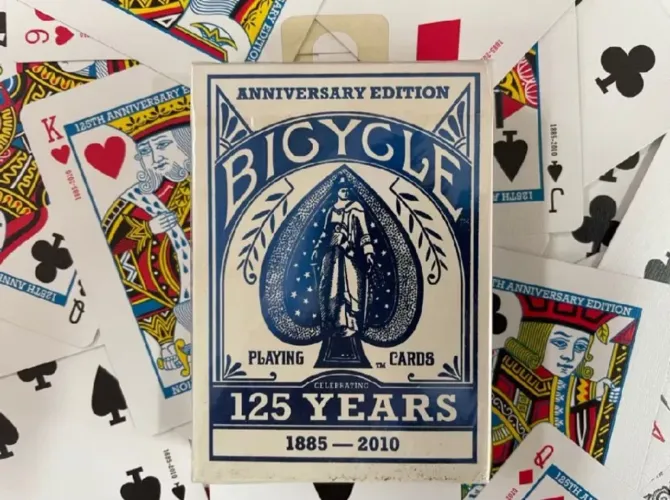 Baralho bicycle 125 years azul 