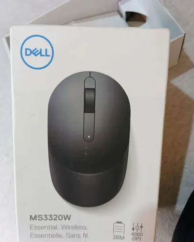 Mouse Ms3320w Sem Fio E Bluetooth Preto Dell Preto
