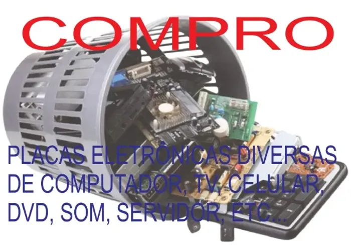 Placa mãe de computador, notebook, celular, tv, dvd, som C O M P R O