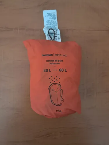Capa Impermeável de Mochila 40/60l Forclaz Laranja