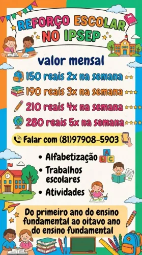 REFORÇO ESCOLAR NO IPSEP