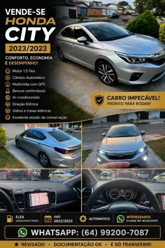 Honda City Sedan EX 1.5 Flex 16V 4P Aut. 2023