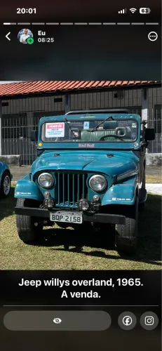 Willys Overland Jeep 2.6 12V Gasolina 2P 1965