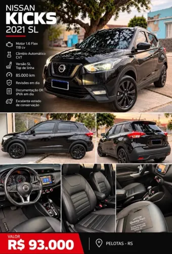 Nissan Kicks SL 1.6 16V Flexstar 5P Aut. 2021