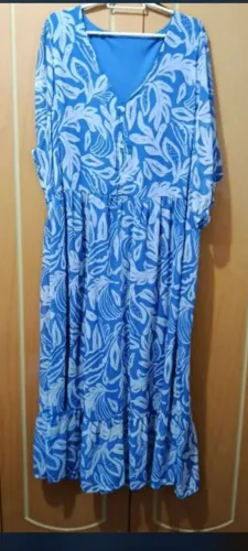 Vestido azul floral