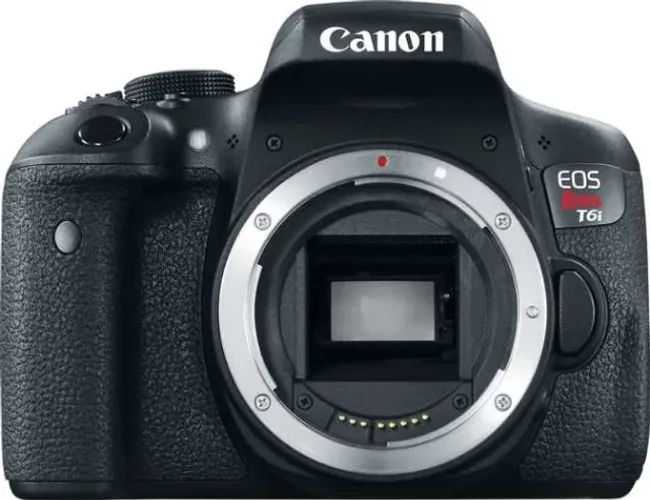 canon t6i - corpo e grip com bateria