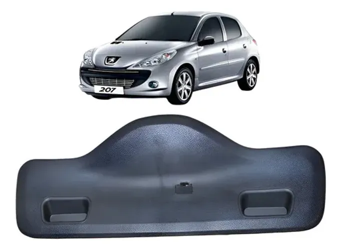 Acabamento Interno Tampa Traseira Peugeot 207 Hatch 2011 Preto