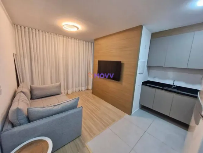 Lindo Studio com varanda Gourmet e vaga de garagem no bairro do Ingá