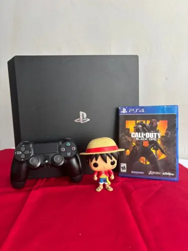 PS4 Pro 1TB - Completo + Controle Original + Call of Duty Black Ops 4