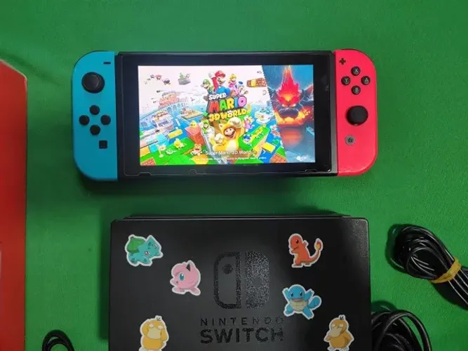Nintendo switch desbloquead V2 128gb com case vermelha faço envio