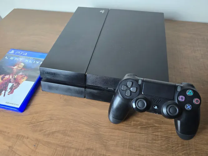 PlayStation 4 Fat 500GB Completo + Controle Original + Jogo