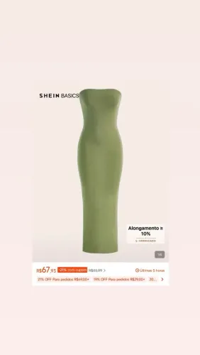 Vestido MIDI SHEIN NOVO