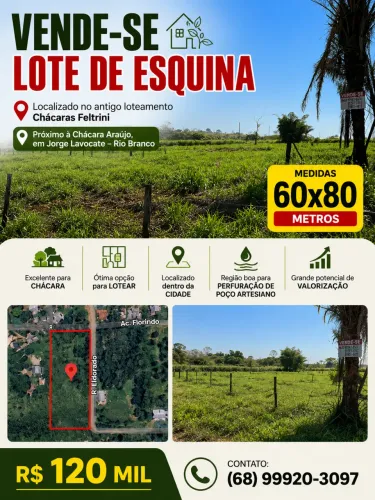 ? VENDE-SE LOTE DE ESQUINA ?