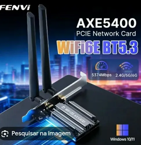 Placa de rede Ax5400 original fenvi - Lacrado