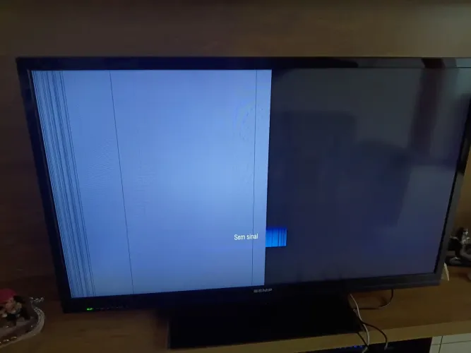 TV 55 polegadas Semp Toshiba defeito trocar Tapete de LED