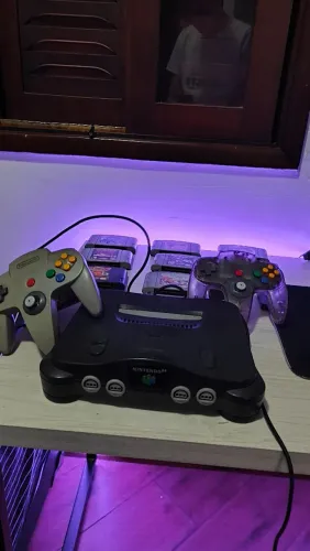 Nintendo 64 completo com com jogos 