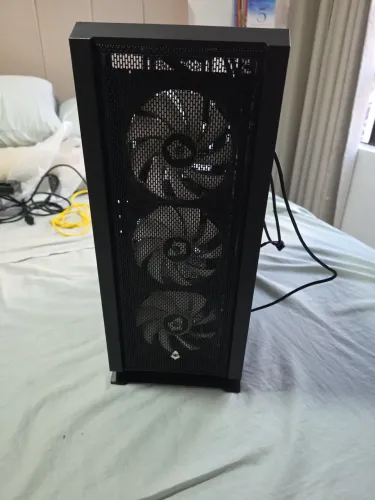 Gabinete Gamer + Fonte de Alimentação + Fans RGB + Teclado Gamer